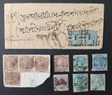 INDIA-QV-colonii lot 3 clasic-stampilate,circulate