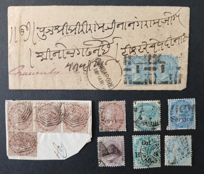 INDIA-QV-colonii lot 3 clasic-stampilate,circulate foto
