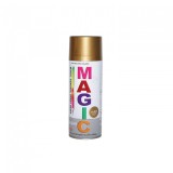 Spray Vopsea Auriu Magic 400ml, Uscare Rapida, Metal, Lemn, Plastic, Sticla