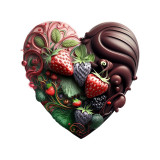 Sticker decorativ Inima Dulce, Multicolor, 55 cm, 3467ST