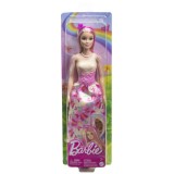 BARBIE PAPUSA BARBIE CU PARUL BLOND SI ROZ SuperHeroes ToysZone, Mattel