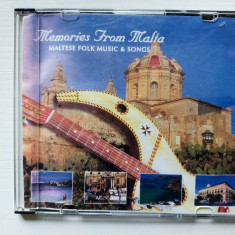 CD - Memories from Malta - Popular Maltese folk music & songs