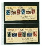 5 folii pentru timbre, Favorit 752PA, 2 buzunare de 145 x 245 mm
