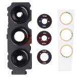 Geam Camera Spate cu Rama Samsung Galaxy A04s A047F Negru Original