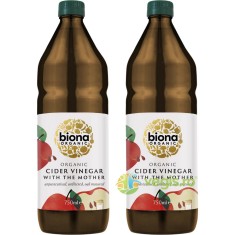 Pachet Otet din Cidru de Mere Nefiltrat Ecologic/Bio 750ml+750ml