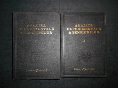 D. R. MOCANU - ANALIZA EXPERIMENTALA A TENSIUNILOR 2 volume, editie cartonata foto