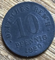 MNDSTR22 Germania 10 pfennig 1920