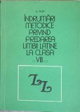 INDRUMARI METODICE PRIVIND PREDAREA LIMBII LATINE LA CLASA A VIII-A-D. POP