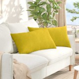 vidaXL Perne pentru canapea 2 pcs Galben 80 x 40 cm 42013720