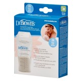 Pungi pentru depozitarea laptelui matern, 25 buc x 180ml, Dr. Brown&#039;s