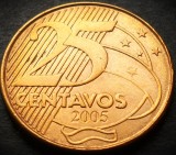 Cumpara ieftin Moneda 25 CENTAVOS - BRAZILIA, anul 2005 * cod 4586, America Centrala si de Sud