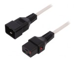 Cablu IEC C19 Mamă - IEC C20 Tată 2m cu Blocare