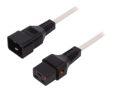 Cablu IEC C19 Mamă - IEC C20 Tată 2m cu Blocare
