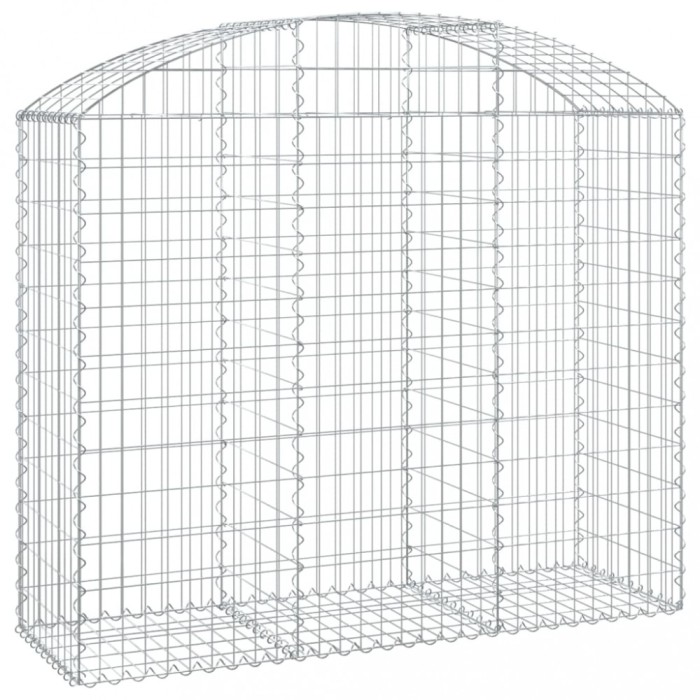 Cos gabion arcuit, 150x50x120/140 cm, fier galvanizat