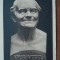 Carte postala, necirculata, Apus Vesel Cap de expreie in marmora in posesia S.M. Regina lisabeta. De sculptorul D. Pavelescu Dimo