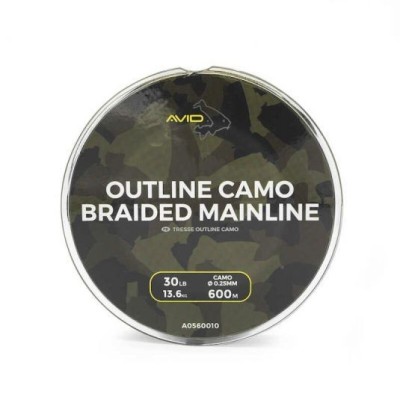 Fir textil Avid Carp Outline Camo Braided Mainline 0.25mm/13.6kg/300m foto