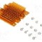 Radiator extrudat, aluminiu, 61mm x 58mm, auriu, Advanced Thermal Solutions - ATS-1104-C1-R0