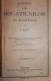 STUDIU ASUPRA IRIGATIUNILOR IN ROMANIA