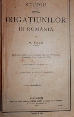 STUDIU ASUPRA IRIGATIUNILOR IN ROMANIA foto