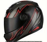 CASCA MOTO Integrala, , cu viziera fumurie +ochelari fumurii integrati, marimea L