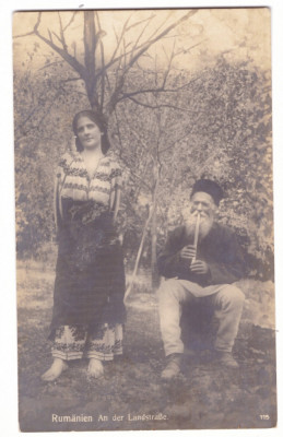 4983 - ETHNIC, Romania - old postcard, CENSOR, real PHOTO - used - 1918 foto