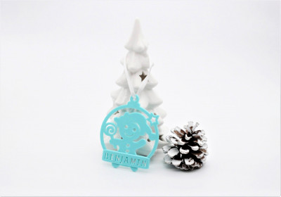 Ornament de brad personalizat cu nume - Baby boy foto