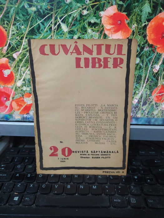Cuv&acirc;ntul liber, seria II, anul I, nr. 20, 7 iunie 1924, București, 183