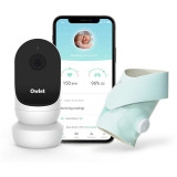 Owlet Monitor Duo Smart Sock 3 &amp; Cam 2 set pentru bebeluși Mint 1 buc
