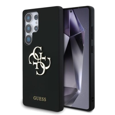 Husa pentru Samsung Galaxy S25 Ultra - Guess Silicone 4G Big Metal Logo (GUHCS25LS4SMDK) - Black foto
