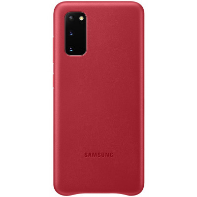 Husa Piele Samsung Galaxy S20 G980 / Samsung Galaxy S20 5G G981, Leather Cover, Rosie EF-VG980LREGEU foto