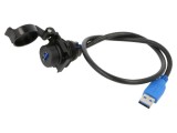 Cablu Composite USB 3.2 Gen1 AMPHENOL pentru montaj panou