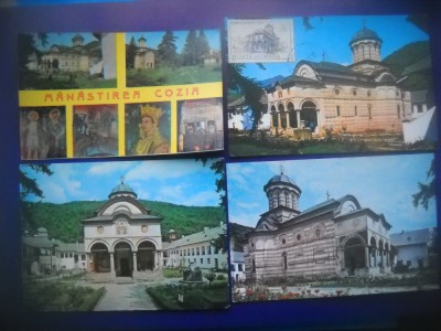 HOPCT LOT 4061 - 4 CARTI POSTALE-MANASTIREA COZIA -JUD VALCEA-NECIRCULATE foto