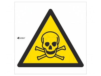 Indicator de protecție avertizare PVC 200mm x 200mm foto