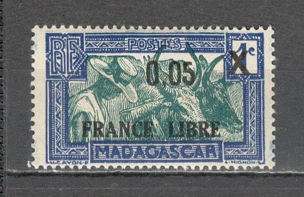 Madagascar.1943 Marci postale-supr. SM.131