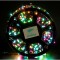 Instalatie craciun liniara cu transformator, 100m, multicolor, 1000 led-uri, fir negru, 8 jocuri de lumini, flippy