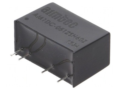 Convertor DC/DC 1W 5V la 12V 83mA SIP7 foto