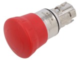 Comutator Siguranță EAO 22mm, Cap Roșu Ciupercă, 2 Poziții