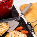 Spatula pentru gatit, din silicon, gri, 26,5x6x1,8 cm, Kinghoff