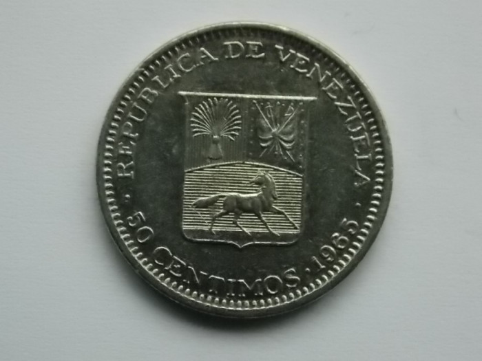 50 CENTIMOS 1965 VENEZUELA