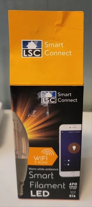 Becuri smart, E14, clasa A+, compatibile Alexa, Google, Siri (Wi-Fi)