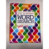 Culegere de jocuri de cuvinte Word Search, de la usor la extrem, print mare usor lizibil, format inel