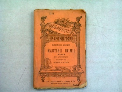 MARTIRII INIMII - MAURICIU JOCKAI (ROMAN DIN UNGURESTE) foto