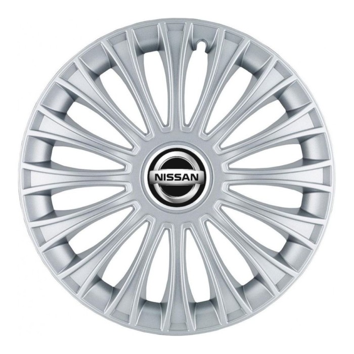 Set 4 Capace Roti, potrivite jantelor de R14, pentru Nissan, model dino cromat