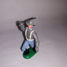 bnk jc Figurina de plastic - Timpo - cavalerist confederat