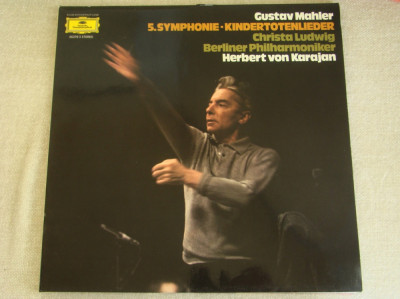 MAHLER - Simfonia Nr. 5 - 2 LP Viniluri Deutsche Grammophon Perfecte foto