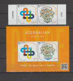 AZERBAIJAN 2023 EUROPA CEPT - PACEA -serie 2 timbre+ Bloc MNH**