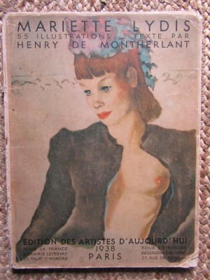 Mariette Lydis Cinquante-cinq reproductions en h&amp;eacute;liogravure noir et couleur Henry de Montherlant foto