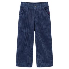 Pantaloni de copii din velur, bleumarin, 128