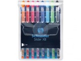 Set 8 pixuri cu mina Viscoglide,model Slider XB,8 culori, Schneider
