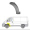 Segment reparatie aripa interior, fata Ford Transit, 05.2000-04.2006, parte montare Segment reparatie aripa fata, partea din spatele rotii cu segment